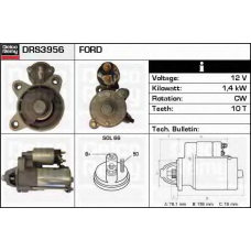 DRS3956 DELCO REMY Стартер