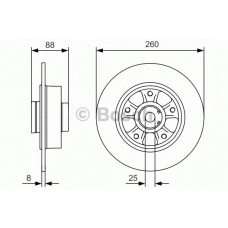 0 986 479 575 BOSCH Тормозной диск