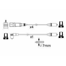 0 986 356 381 BOSCH Комплект проводов зажигания