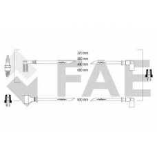 83860 FAE Комплект проводов зажигания