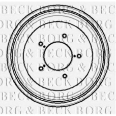 BBR7062 BORG & BECK Тормозной барабан