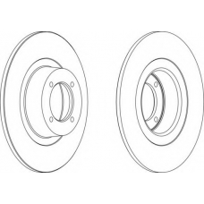 DDF288-1 FERODO Тормозной диск