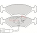 ADB1118 COMLINE Комплект тормозных колодок, дисковый тормоз