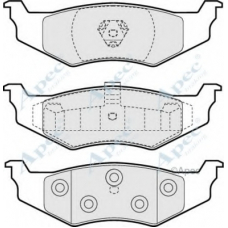 PAD1003 APEC Комплект тормозных колодок, дисковый тормоз
