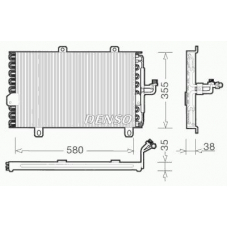 DCN09142 DENSO Конденсатор, кондиционер