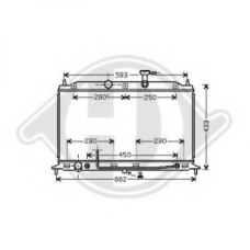 8654115 DIEDERICHS Радиатор, охлаждение двигателя