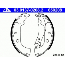03.0137-0208.2 ATE Комплект тормозных колодок