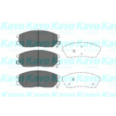 KBP-3021 KAVO PARTS Комплект тормозных колодок, дисковый тормоз