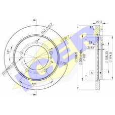 78BD2863-2 ICER Тормозной диск