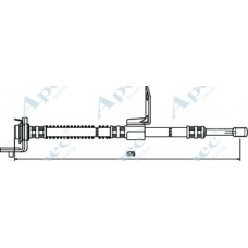 HOS3730 APEC Тормозной шланг