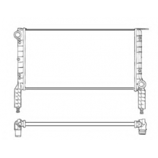 53232 NRF Радиатор, охлаждение двигателя