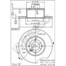 BS 7194 BRECO Тормозной диск