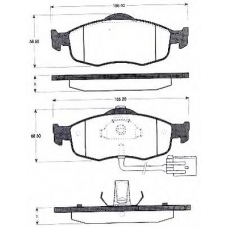 BLF599 QUINTON HAZELL Комплект тормозных колодок, дисковый тормоз