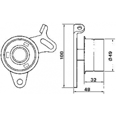 VKM 18100 SKF Натяжной ролик, ремень грм