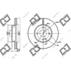 BD1726 DJ PARTS Тормозной диск