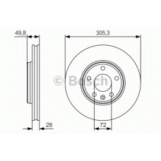 0 986 479 R93 BOSCH Тормозной диск