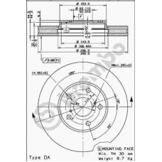 09.7931.10 BREMBO Тормозной диск