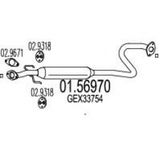 01.56970 MTS Средний глушитель выхлопных газов