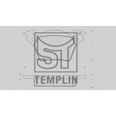 03.120.8700.210-607 TEMPLIN Комплект тормозных колодок, дисковый тормоз