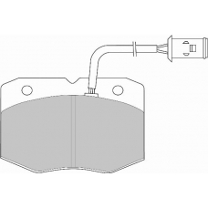 FD6490V NECTO Комплект тормозных колодок, дисковый тормоз