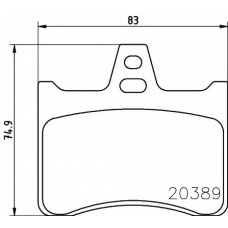 8DB 355 007-201 HELLA Комплект тормозных колодок, дисковый тормоз