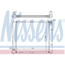 64217A NISSENS Радиатор, охлаждение двигателя