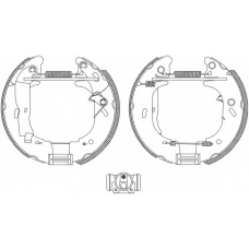 8DB 355 004-141 HELLA Комплект тормозных колодок