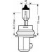 9007 OSRAM Лампа накаливания, фара дальнего света; Лампа нака