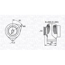 063533350070 MAGNETI MARELLI Генератор