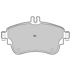 FBP-1881 FREMAX Комплект тормозных колодок, дисковый тормоз
