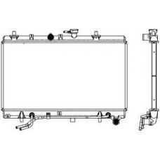 3451-1005 SAKURA  Automotive Радиатор, охлаждение двигателя