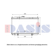 070133N AKS DASIS Радиатор, охлаждение двигателя