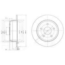 BG3660 DELPHI Тормозной диск