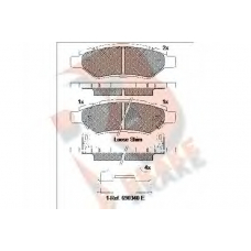 RB2142 R BRAKE Комплект тормозных колодок, дисковый тормоз