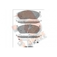 RB2077 R BRAKE Комплект тормозных колодок, дисковый тормоз