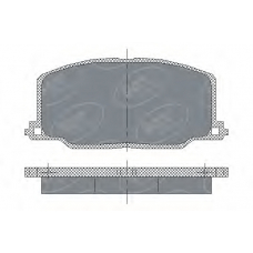 SP 123 PR SCT Комплект тормозных колодок, дисковый тормоз
