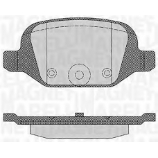 363916060216 MAGNETI MARELLI Комплект тормозных колодок, дисковый тормоз