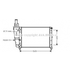 FTA2138 AVA Радиатор, охлаждение двигателя