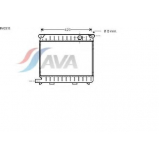 BW2131 AVA Радиатор, охлаждение двигателя