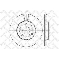 6020-3308V-SX STELLOX Тормозной диск