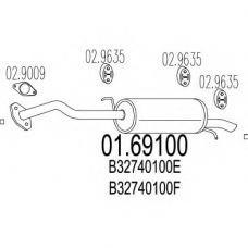 01.69100 MTS Глушитель выхлопных газов конечный