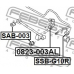 0823-003AL FEBEST Тяга / стойка, стабилизатор