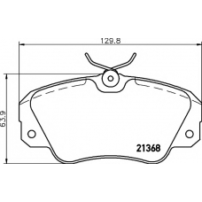 8DB 355 017-771 HELLA PAGID Комплект тормозных колодок, дисковый тормоз