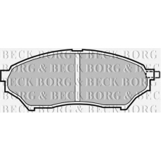 BBP1759 BORG & BECK Комплект тормозных колодок, дисковый тормоз
