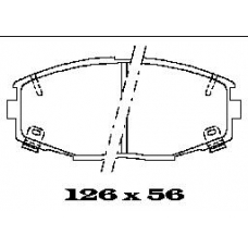 BL1308A2 FTE Комплект тормозных колодок, дисковый тормоз