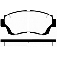 J PA-265AF JAPANPARTS Комплект тормозных колодок, дисковый тормоз