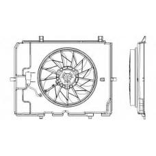 821-0002 TYC Вентилятор, охлаждение двигателя