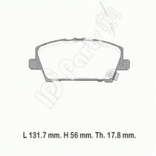 IBD-1484 IPS Parts Комплект тормозных колодок, дисковый тормоз