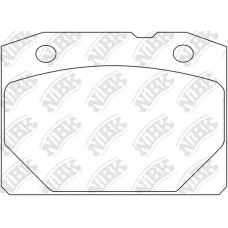 PN0298 NiBK Комплект тормозных колодок, дисковый тормоз