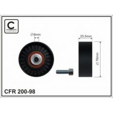 200-98 CAFFARO Натяжной ролик, поликлиновой  ремень